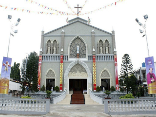 CÔNG TRÌNH CHỐNG THẤM SP V1-424 MÀU CHO GIÁO XỨ GIA CỐC